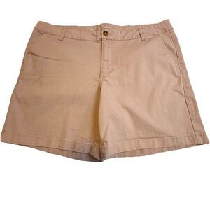 ANA New Approach Mid Rise Twill Short Stretch‎ Peach Pocket16W Trendy Everyday #